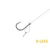 Delphin FLR D-rig 8cm 0,22mm Taglia 6 Amo Pre-legato con Occhiello Senza Ardiglione con Bait Spike 6pz