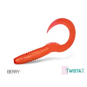   Delphin TwistaX UVs Coda d'Anguilla - Berry 15cm Esca in Plastica 5 pezzi