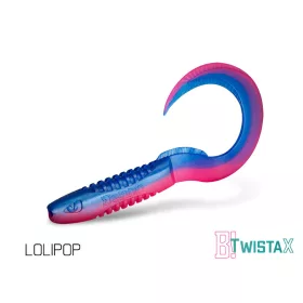   Delphin TwistaX Eeltail UVs - Lolipop 6cm Esca in plastica 5pz