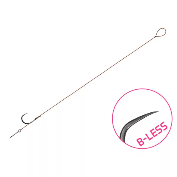 Delphin Proxi Sting 12cm 0,10mm misura 10 Amo pre-legato ad anello senza ardiglione e con spillo per esca 6 pz