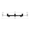 Delphin FlexiBuzz Buzz Bar regolabile per 3 canne XL