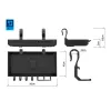 Delphin BlackWay ShelfPod Mensola per Rodpod 20x10x3cm