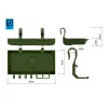 Delphin Camo ShelfPod 20x10x3cm Mensola per Rodpod