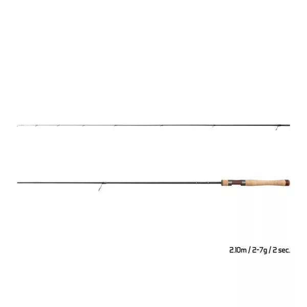 Delphin Troutera HardLure 2,10m 2-7gr Canna da Spinning in 2 Pezzi