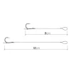 Delphin Braided Sting Feeder Rig 8cm Terminale trecciato pre-legato 4 Ami Chinu 10pz