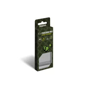   Delphin Braided Sting Feeder Rig 8cm Terminale trecciato pre-legato 4 Ami Turner 10pz
