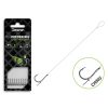 Delphin Fluoro Sting Feeder Rig 8cm Terminale pre-legato in Fluorocarbon 8 Ami Chinu 10pz