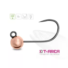   Delphin T-Area BL Tungsten Jig 4,6mm 0,9gr 6 Testine Micro Jig in Rame 5pz