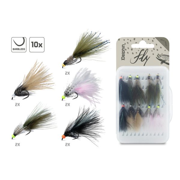 Delphin Fly Wild Trout Műlégy Készlet 10db