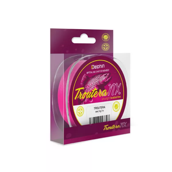 Delphin Troutera NX Rosa 0,085mm Trecciato da Pesca 135m