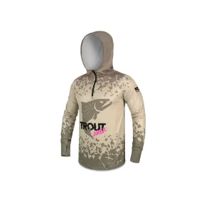 Delphin UV Armor 50+ Trout Kapucnis Hosszúujjú Póló S