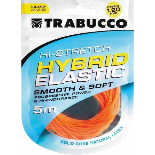 Trabucco HI-Stretch Elastico Ibrido 1,2mm Elastico Ibrido per Roubaisienne 5m