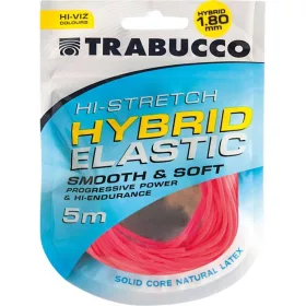   Trabucco HI-Stretch Elastico Ibrido 1,8mm Elastico Ibrido per Roubaisienne 5m
