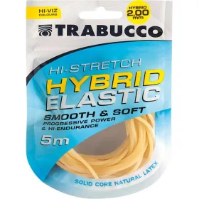   Trabucco HI-Stretch Elastico Ibrido 2,0mm Elastico Ibrido per Roubaisienne 5m
