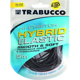   Trabucco HI-Stretch Elastico Ibrido 2,4mm Elastico Ibrido per Roubaisienne 5m