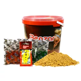   Benzar Mix Instant Groundbait Mix Amur Pastura in Secchio con Esche 3kg