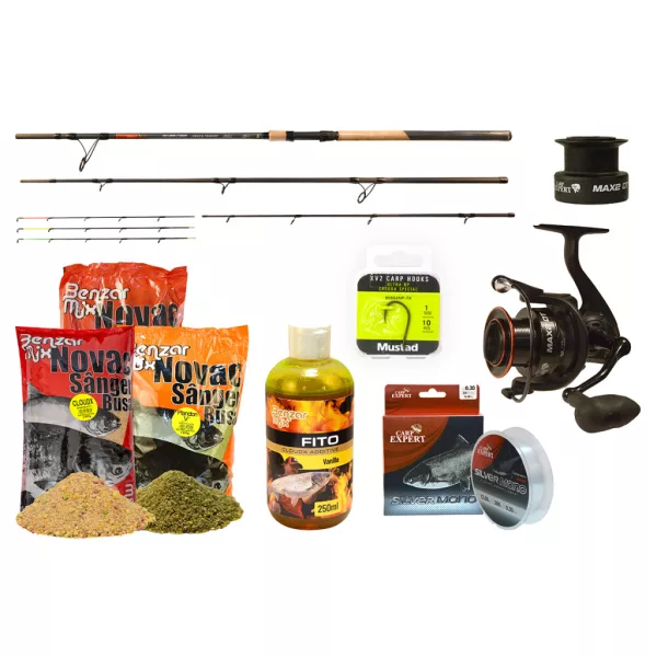 Carp Expert Silver Carp Heavy Feeder 3,60m Horgász Szett Etetőanyag Válogatással