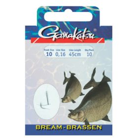   Gamakatsu Bream pre-legato Argento 14 10pz/confezione Amo da boilies con paletta e ardiglione