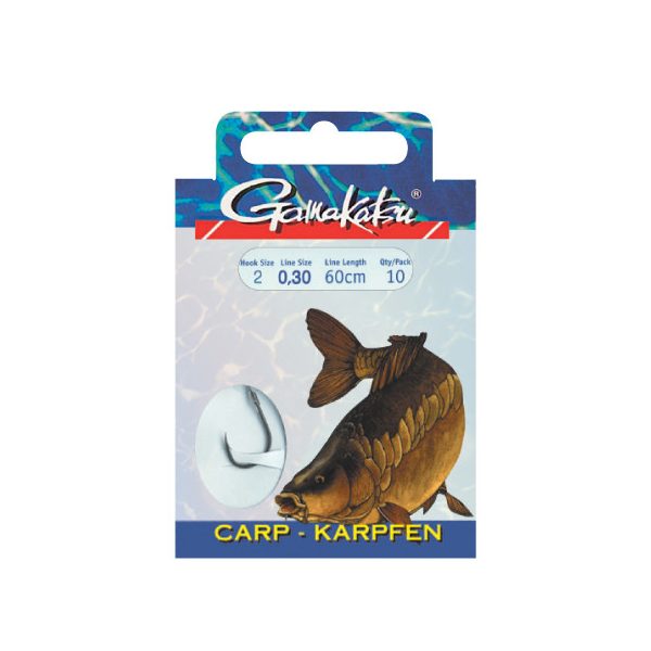 Gamakatsu Carp pre-legato Nero 10 10pz/confezione Amo da boilies con paletta e ardiglione