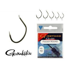   Gamakatsu G-Carp super snag Nero 6 10pz/confezione Amo da Feeder con occhiello e ardiglione