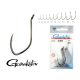 Gamakatsu LS-4644F/800 Nero 8/0 4pz/confezione Amo da pesca per predatori con occhiello e ardiglione