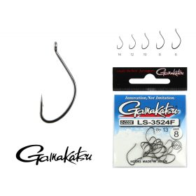   Gamakatsu A1 Teflon Super Hook Nero 8 10pz/confezione Amo da boilies con occhiello e ardiglione