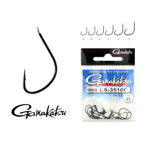   Gamakatsu LS-3310F/012 N/L Nero 12 11pz/confezione Amo da Feeder con paletta e ardiglione