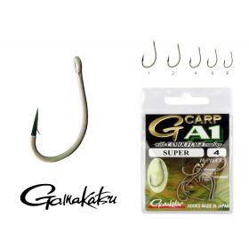   Gamakatsu A1 Carp Sand Super Marrone 1 10pz/confezione Amo da boilies con occhiello e ardiglione