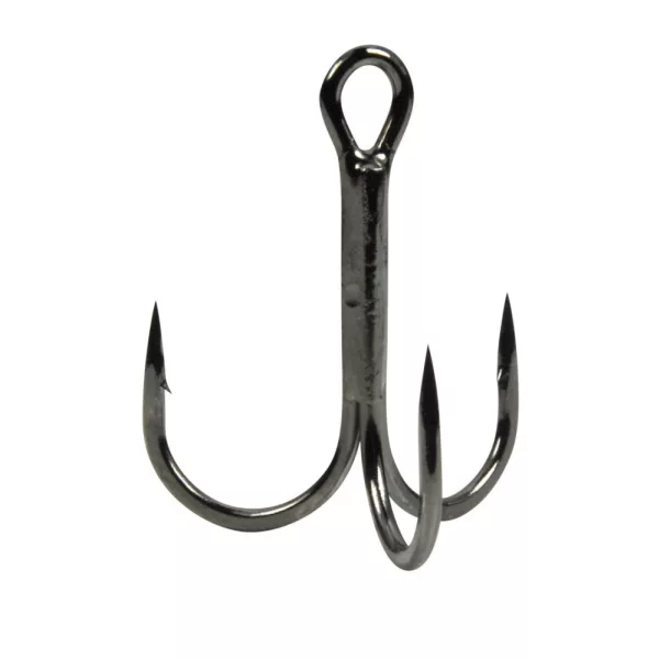 Gamakatsu Preda 18 Treble Hooks Black Amo Triplo con Occhiello e Ardiglione #1