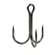 Gamakatsu Preda 18 Treble Hooks Black Amo Triplo con Occhiello e Ardiglione #2