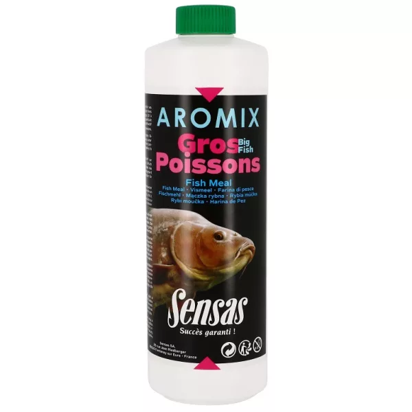 Sensas Aromix Big Fish Farina di Pesce Aroma Liquido 500ml