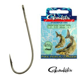   Gamakatsu Bks-Worm36 Luccio perca Bronzo 1/0 6pz/confezione Amo da pesca per predatori con occhiello e ardiglione