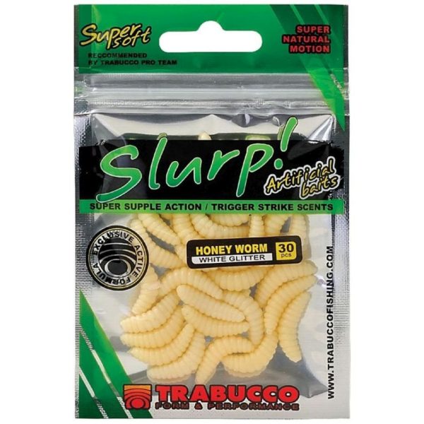 Trabucco Slurp Baithoney Worm Nat.White Larva d'ape Naturale 30pz