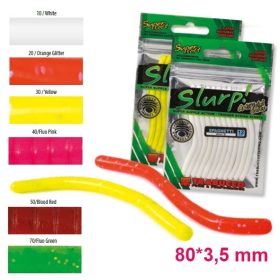  Trabucco Slurp Bait Spaghetti Nat. White Esche in Gomma Morbida 12pz