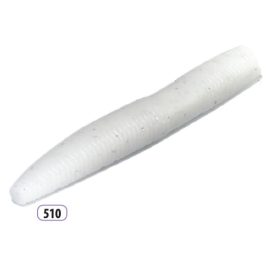 Trabucco Slurp Bait Fat Trout Worm White Glitter 10pz