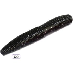 Trabucco Slurp Bait Fat Trout Worm Black Glitter 10pz