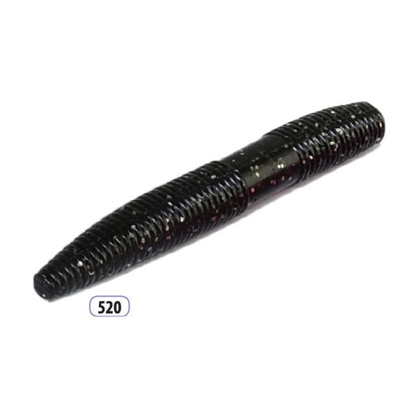 Trabucco Slurp Bait Fat Trout Worm Black Glitter 10pz