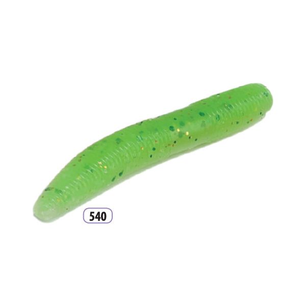 Trabucco Slurp Bait Fat Trout Worm Fluo Green 10pz