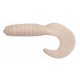 Trabucco Yummy Bait Curly Tail Bianco 4cm Esca in Plastica 8pz