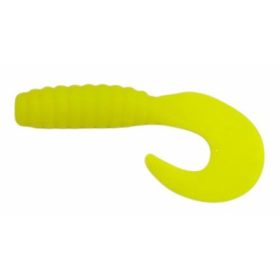   Trabucco Yummy Bait Curly Tail Giallo 4cm Esca in Plastica 8pz