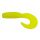 Trabucco Yummy Bait Curly Tail Giallo 4cm Esca in Plastica 8pz