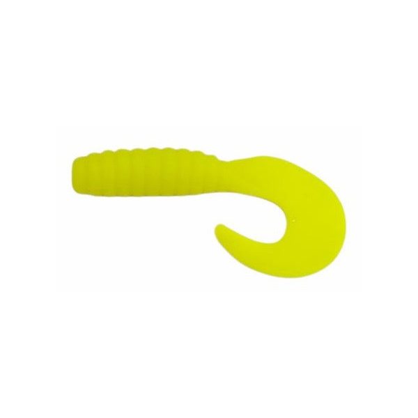Trabucco Yummy Bait Curly Tail Giallo 4cm Esca in Plastica 8pz