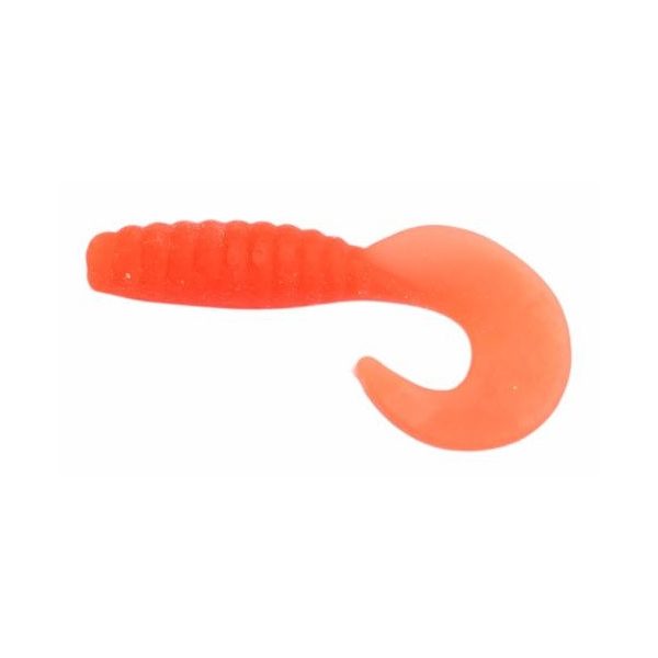 Trabucco Yummy Bait Curly Tail Arancione 4cm Esca in Plastica 8pz