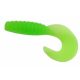 Trabucco Yummy Bait Curly Tail Verde Chartreuse 4cm Esca in Plastica 8pz