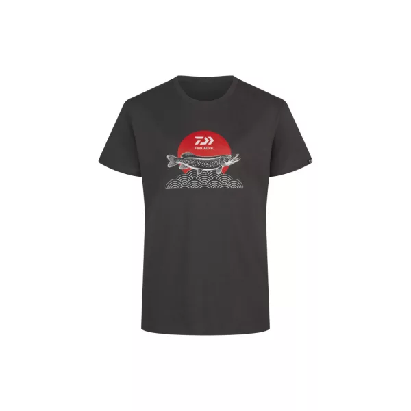 Daiwa Japan Pike Charcoal Póló L