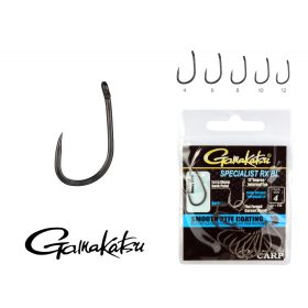   Gamakatsu G-Carp Specialist RX BL Nero 6 10 pz/confezione Amo da carpa senza ardiglione con occhiello