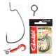 Gamakatsu Worm-330 Bottom Jigging Nero 2/0 5 pz/confezione Amo da predatore con occhiello e ardiglione