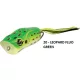 Rapture Popper Frog 6cm 15gr Leop. Fluo Green Rana in Gomma