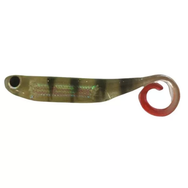 Rapture Power Minnow Curly Tail 7,5cm Perca Esca in plastica 6 pz