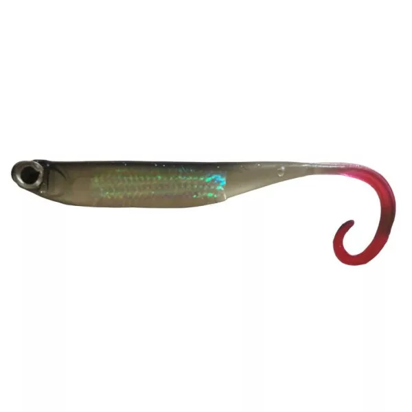 Rapture Power Minnow Curly Tail 7,5cm Shad naturale Esca in plastica 6 pz